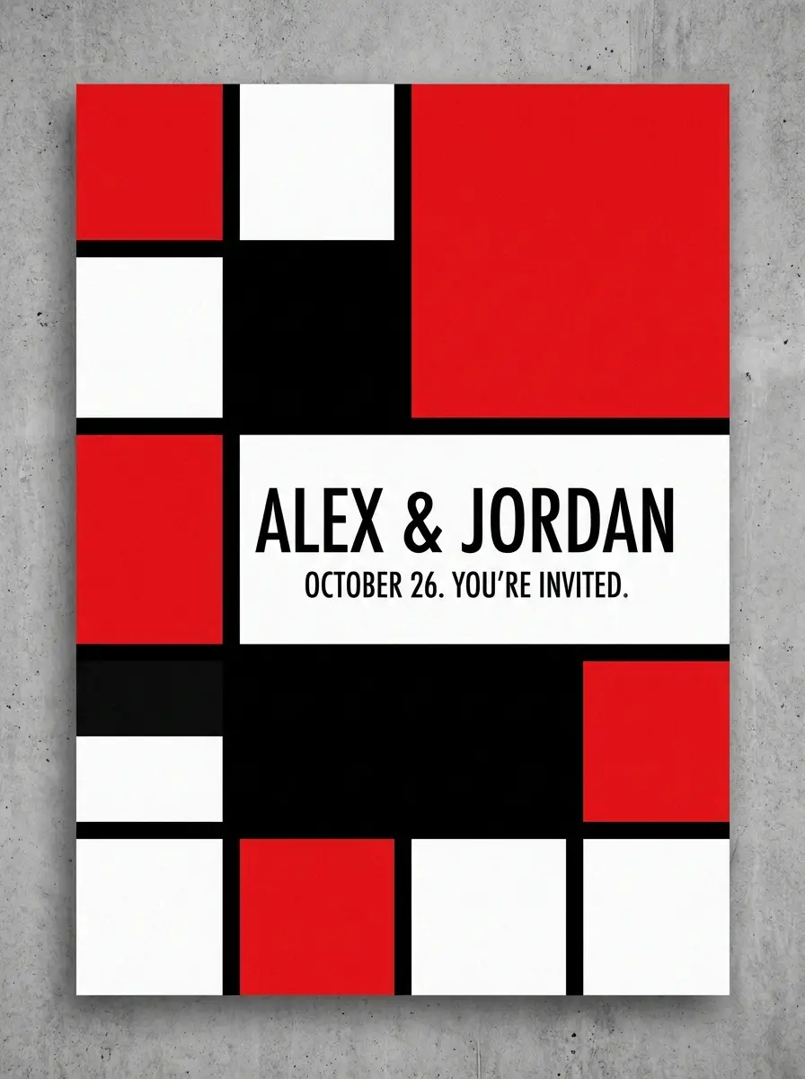 Plantilla Mondrian